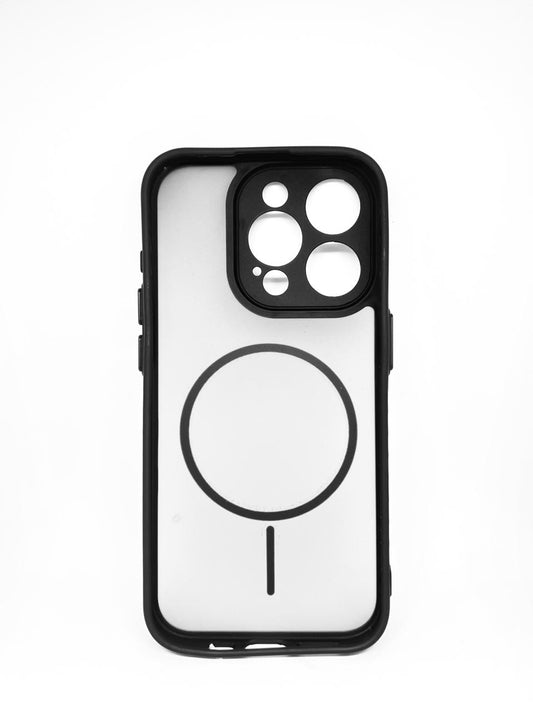 iPhone 15 pro (Black) premium mag safe hard shell smoky design