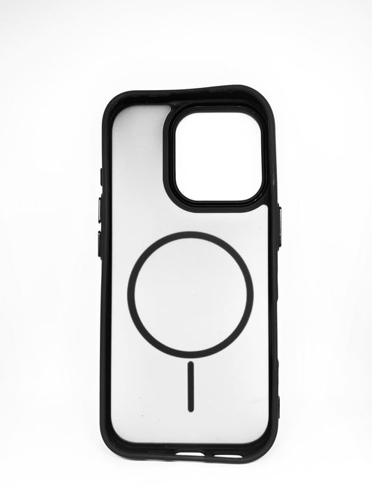 iPhone 16 pro (Black) premium mag safe hard shell smoky design