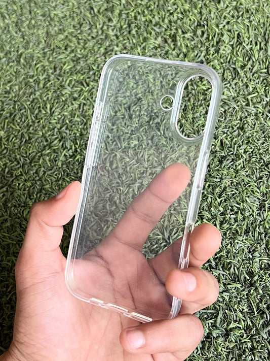 iPhone 16 soft transparent mobile case with flexible design