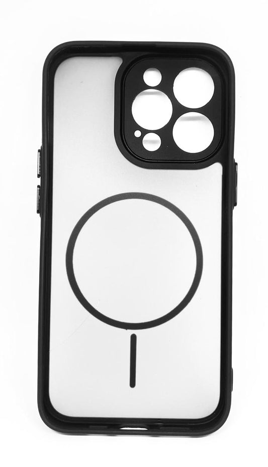 iPhone 13 pro (Black) premium mag safe hard shell smoky design