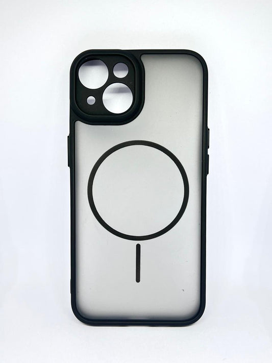 iPhone 13 (Black) premium mag safe hard shell smoky design