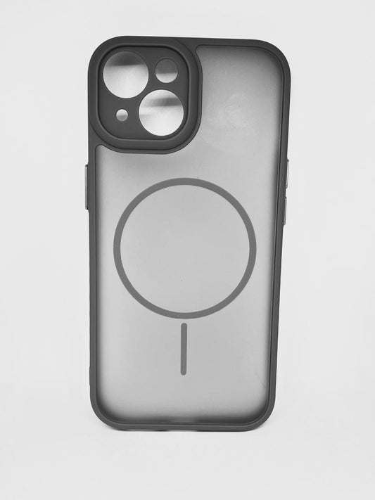 iPhone 15 (Grey) premium mag safe hard shell smoky design