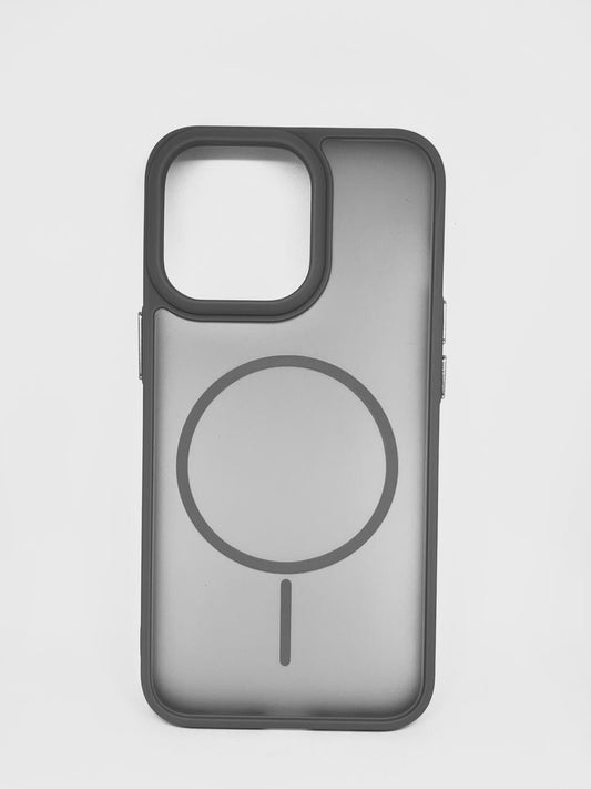 iPhone 13 pro (Grey) premium mag safe hard shell smoky design