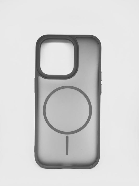iPhone 14 pro (Grey) premium mag safe hard shell smoky design