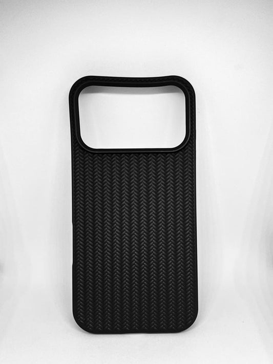 iPhone 17 pro (Black) textured silicone soft grip case
