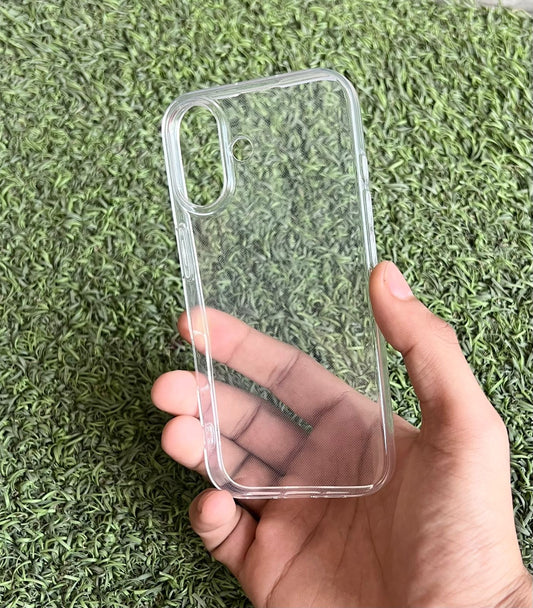 iPhone 16 soft transparent mobile case with flexible design
