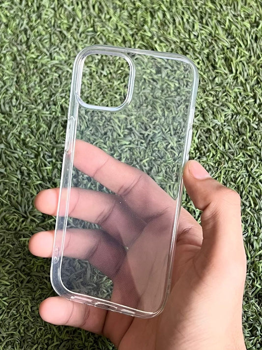 iPhone 15 soft transparent mobile case with flexible design