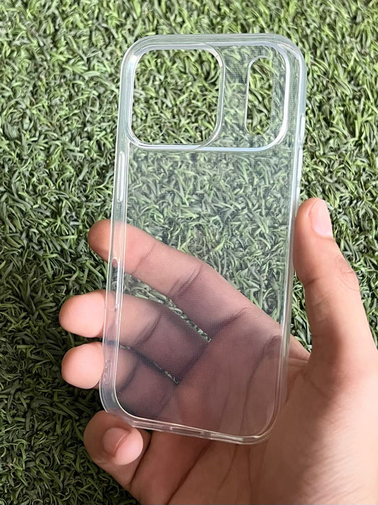 iPhone 17 pro soft transparent mobile case with flexible design