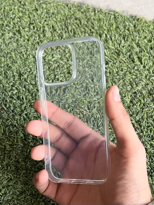 iPhone 15 pro soft transparent mobile case with flexible design